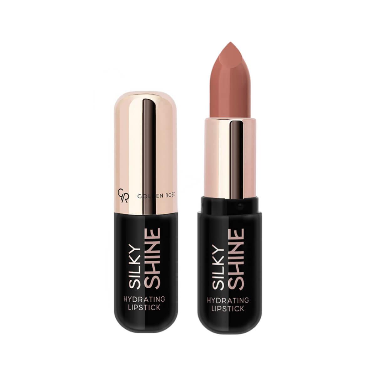 Hydrating lipstick silky shine 204 Golden Rose