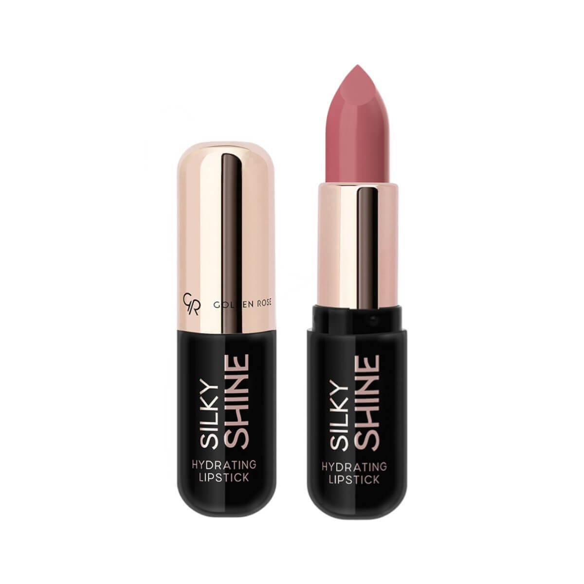 Hydrating lipstick silky shine 208 Golden Rose