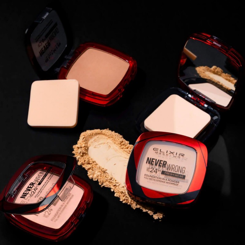 Foundation in a powder never wrong Elixir