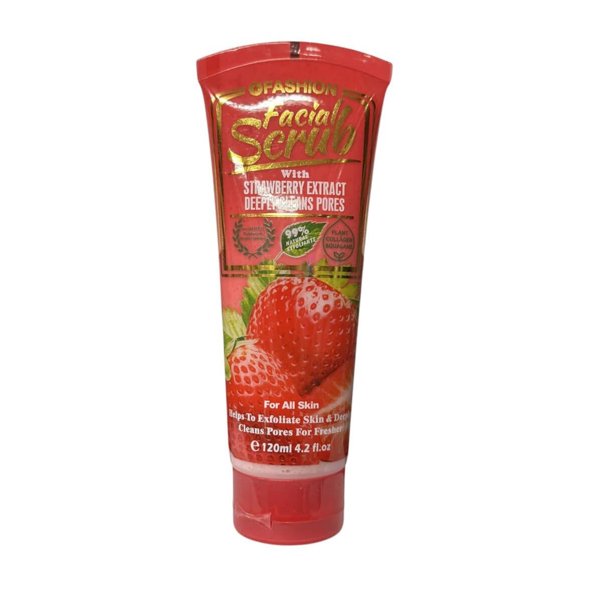 Facial scrub strawberry 120ml Wokali