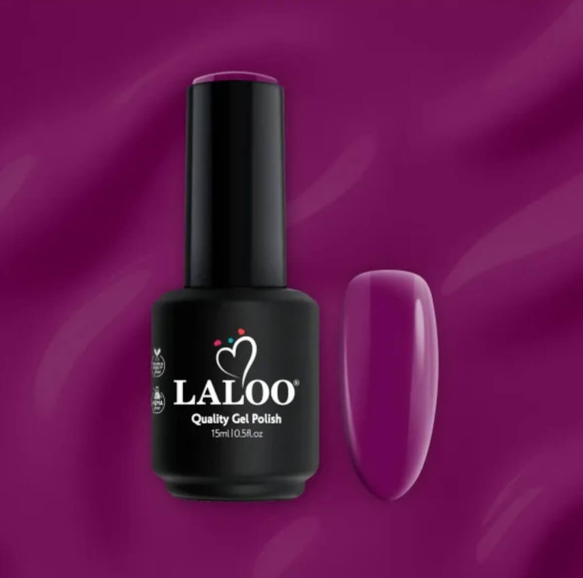 Semi-permanent gel polish 587 enchanted burgundy 15ml Laloo