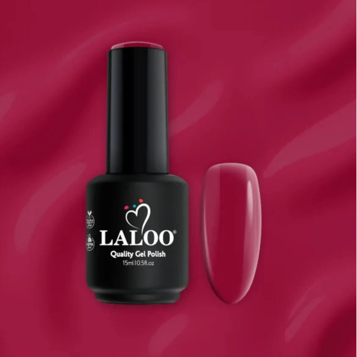 Semi-permanent gel polish 447 dark cherry 15ml Laloo