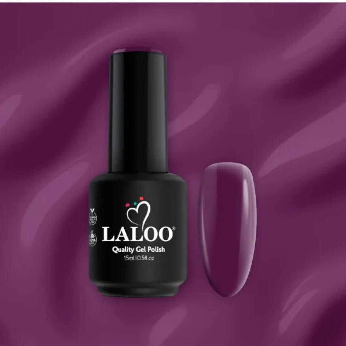 Ημιμόνιμο βερνίκι 019 μελιτζανί 15ml Laloo