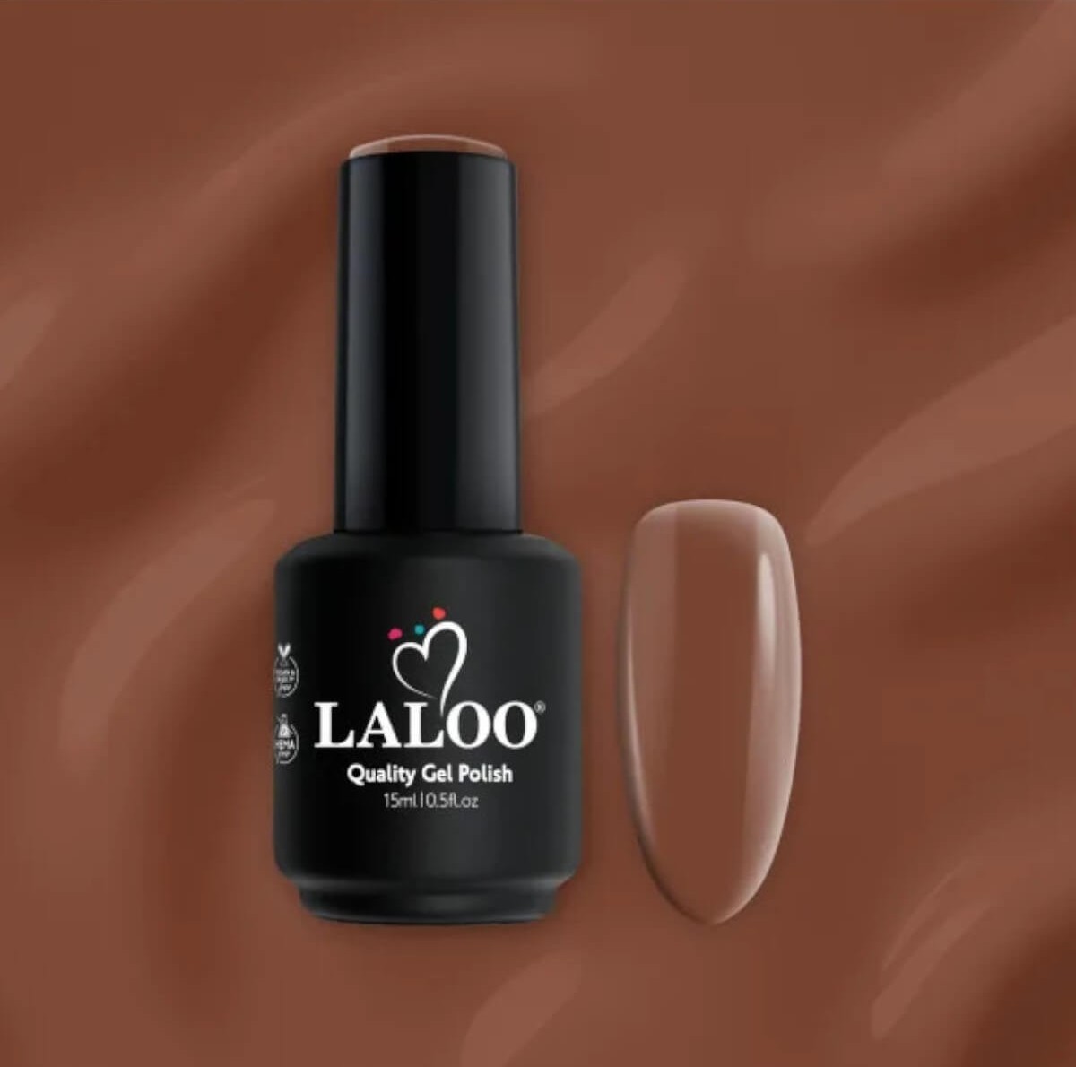 Ημιμόνιμο βερνίκι 516 rich brown 15ml Laloo