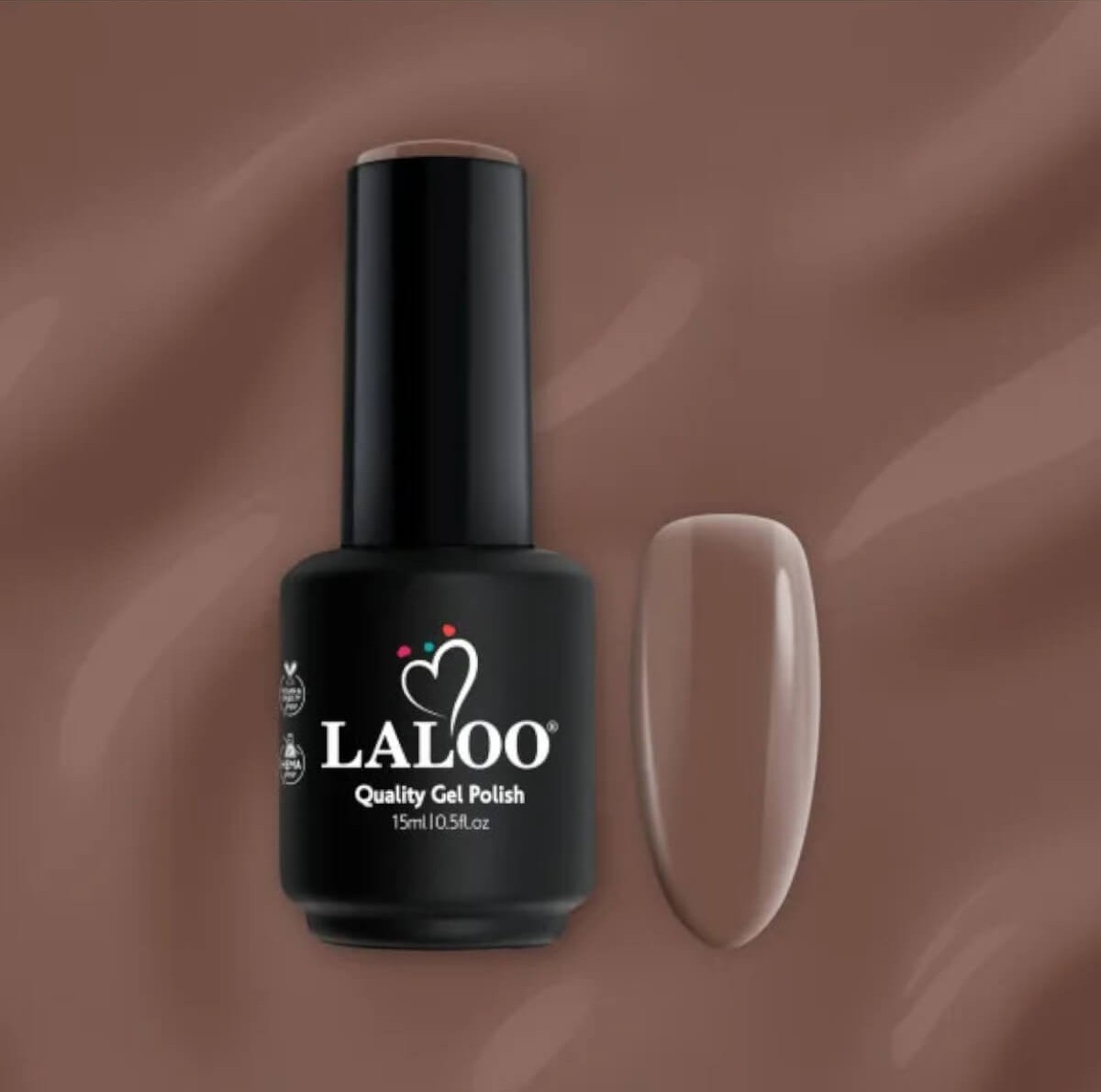 Ημιμόνιμο βερνίκι Cinnamon Dust 15ml Laloo