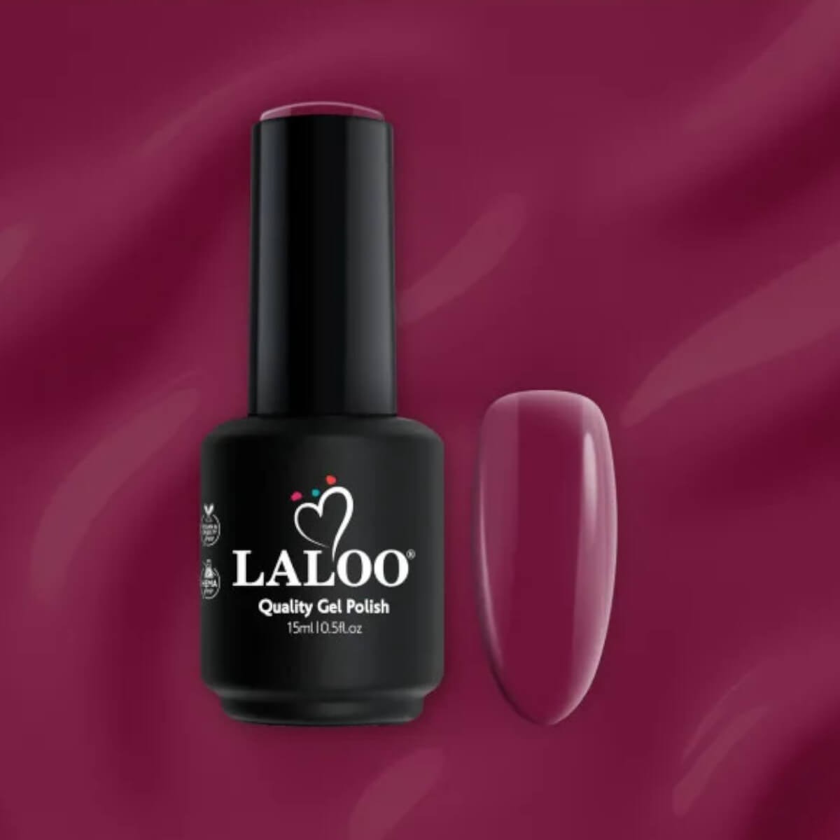 Ημιμόνιμο βερνίκι 519 antique burgundy 15ml Laloo