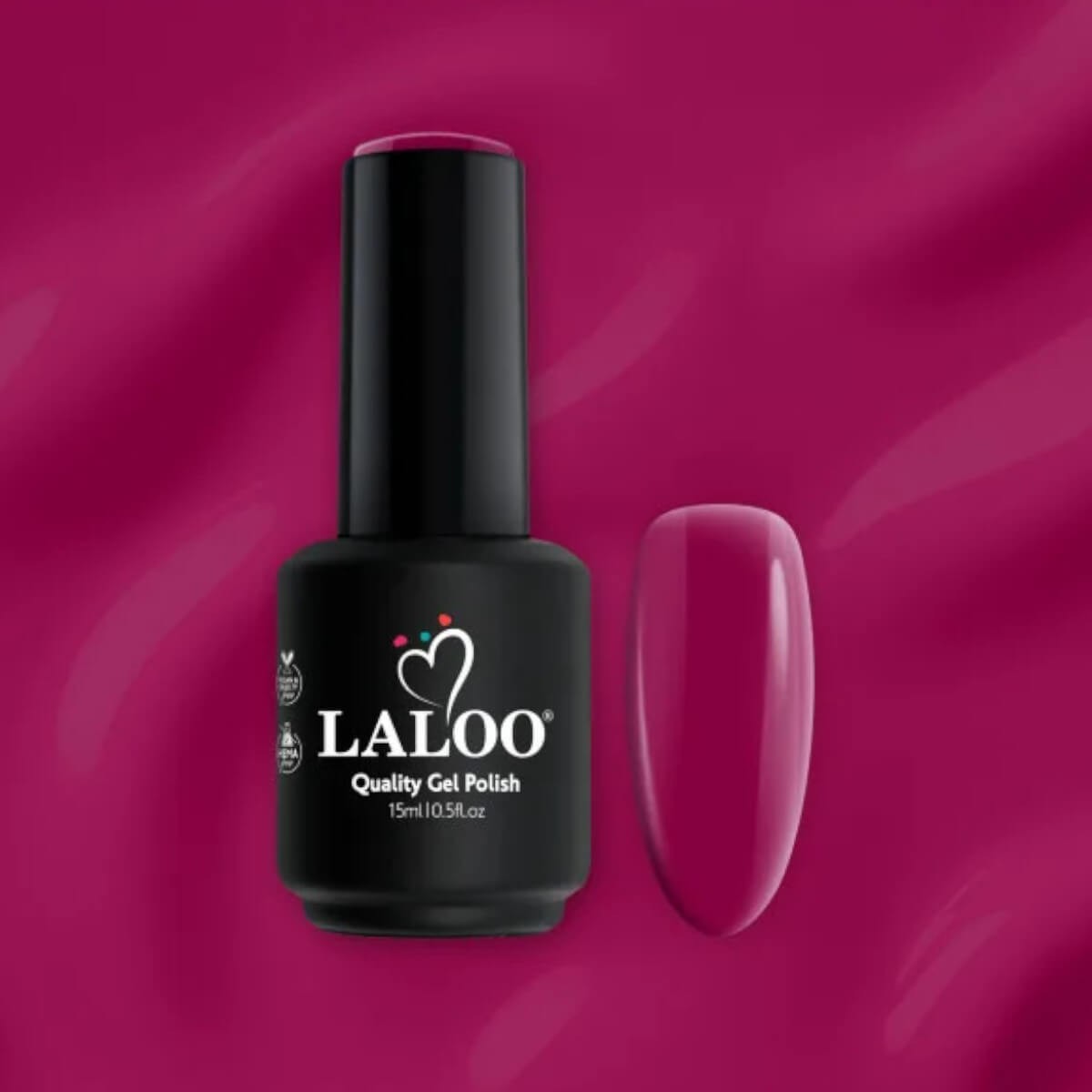 Ημιμόνιμο βερνίκι 302 Βουργουνδί 15ml Laloo