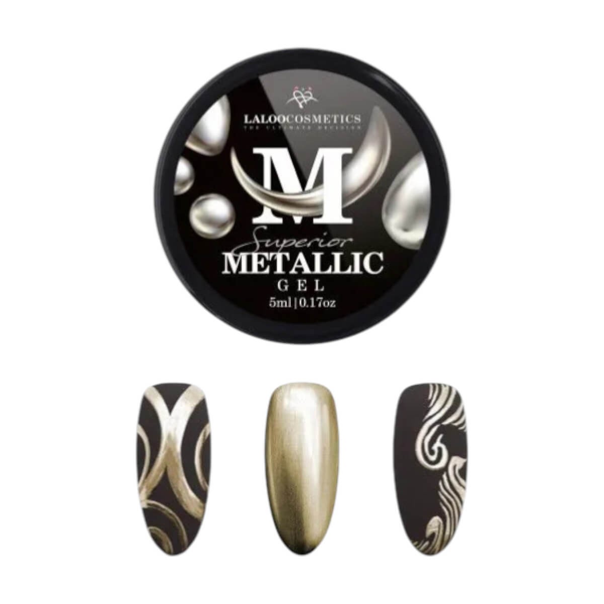 Superior Metallic Gel Gold #02 5ml Laloo