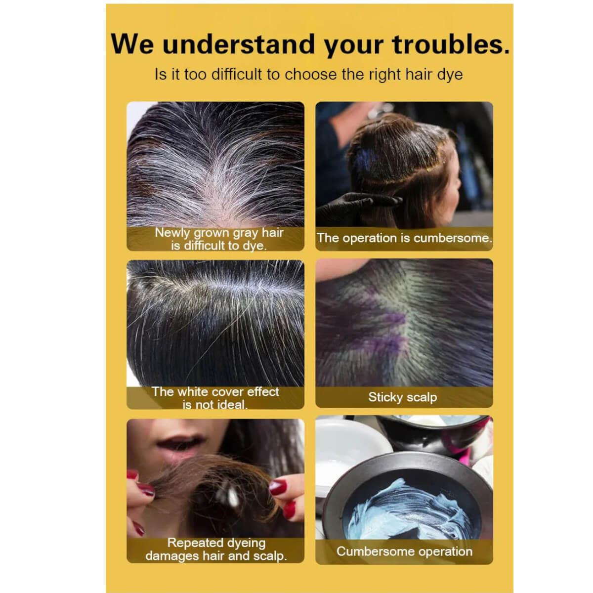 Σαμπουάν βαφή μαλλιών μαύρο 300ml Juelreou