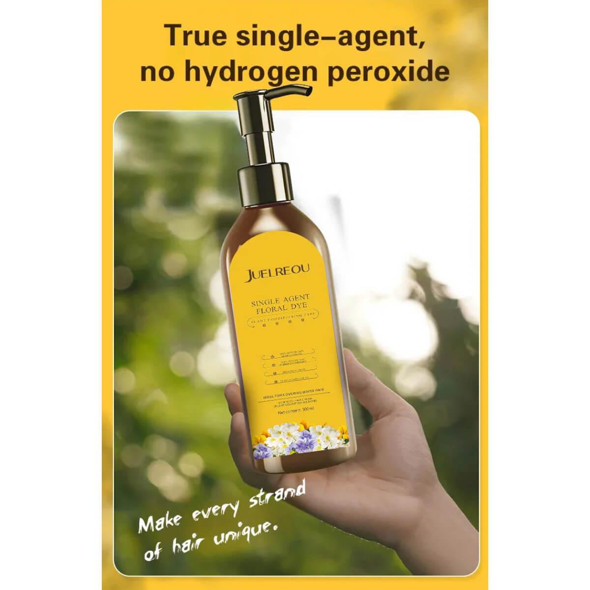 Σαμπουάν βαφή μαλλιών μαύρο 300ml Juelreou