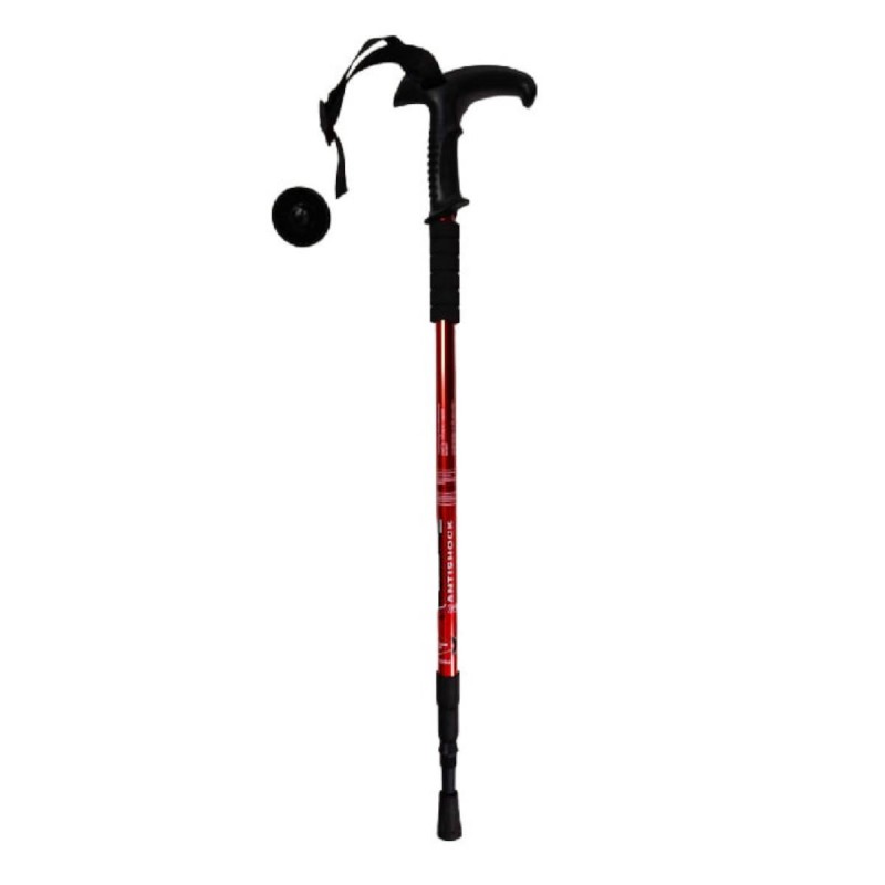 Πτυσσόμενο Μπαστούνι ορειβασίας - Μπαστούνι Βαδίσματος 68cm έως 138cm Κόκκινο