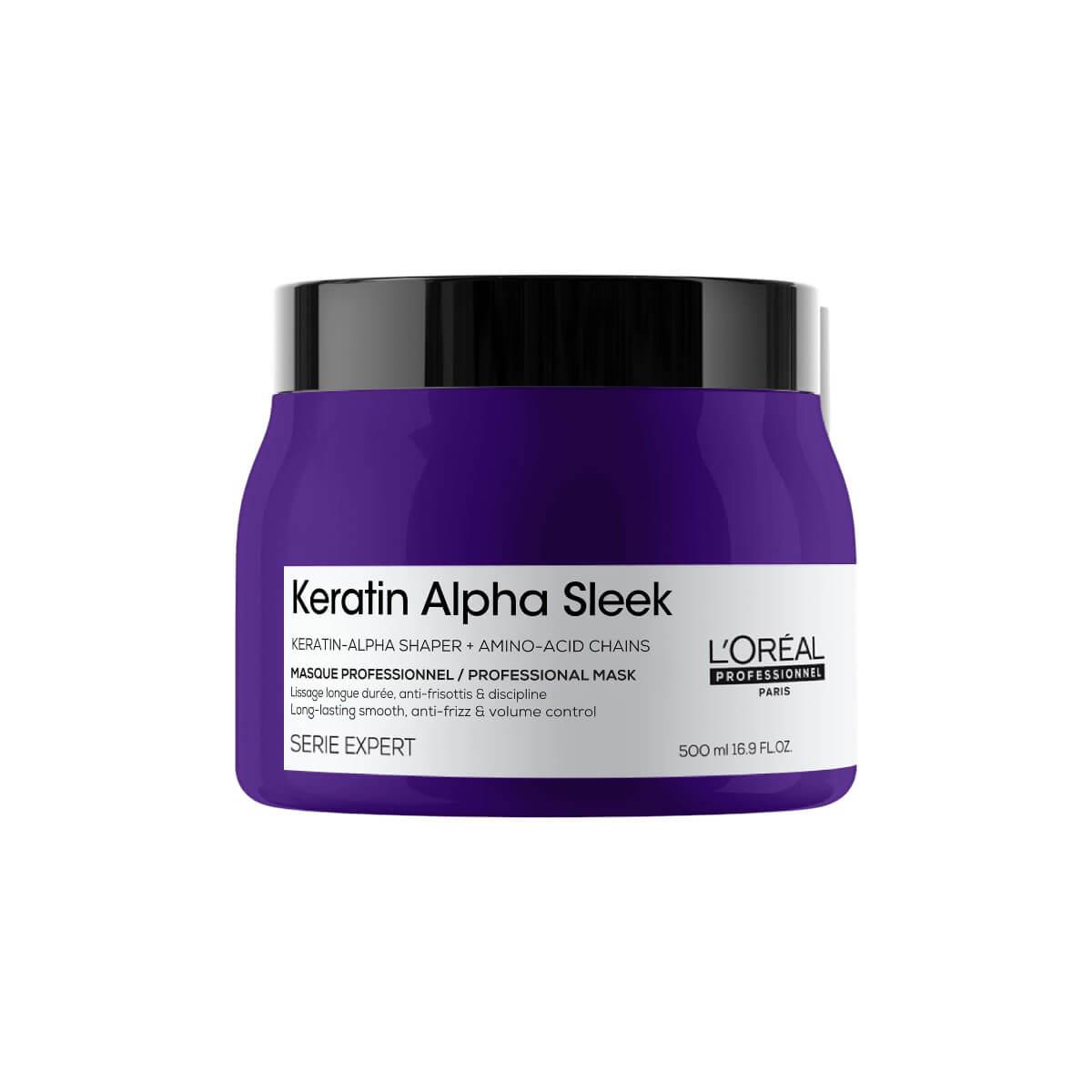 Μάσκα μαλλιών keratin alpha sleek serie expert 500ml L'Oréal