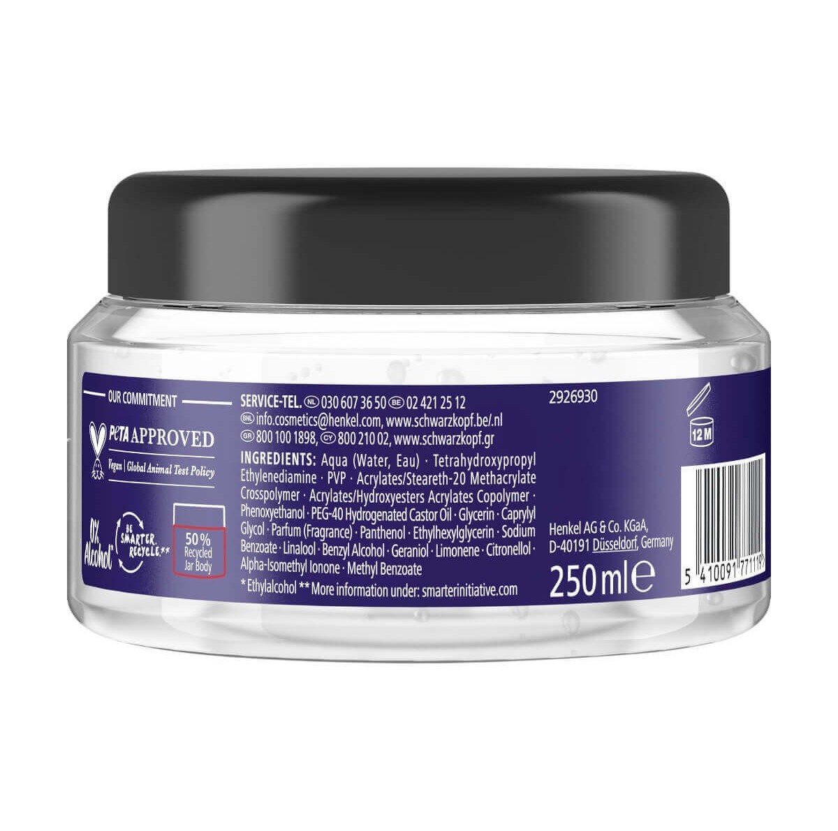 Schwarzkopf Taft Titane Styling Gel No6 250ml