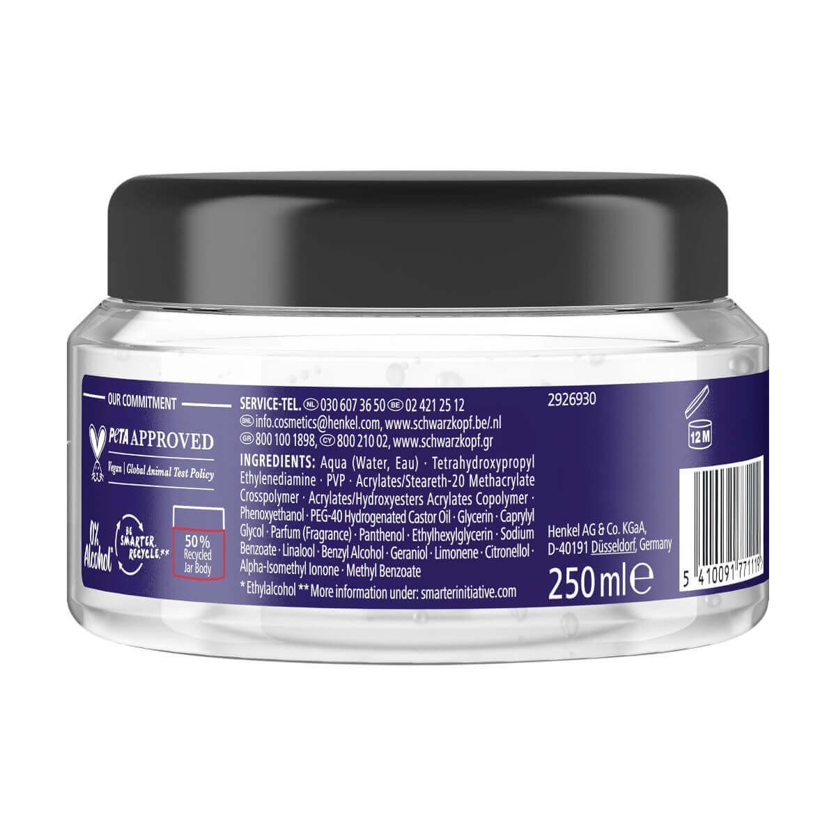 Schwarzkopf Taft Titane Styling Gel No6 250ml