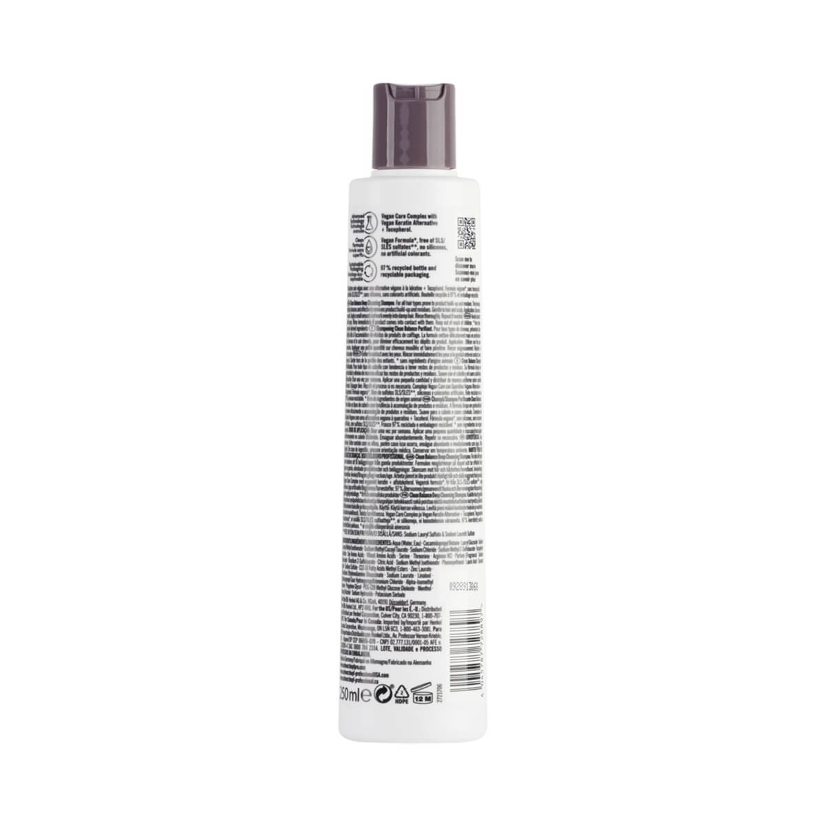 Balance Deep Cleansing Shampoo Bonacure Clean 250ml Schwarzkopf