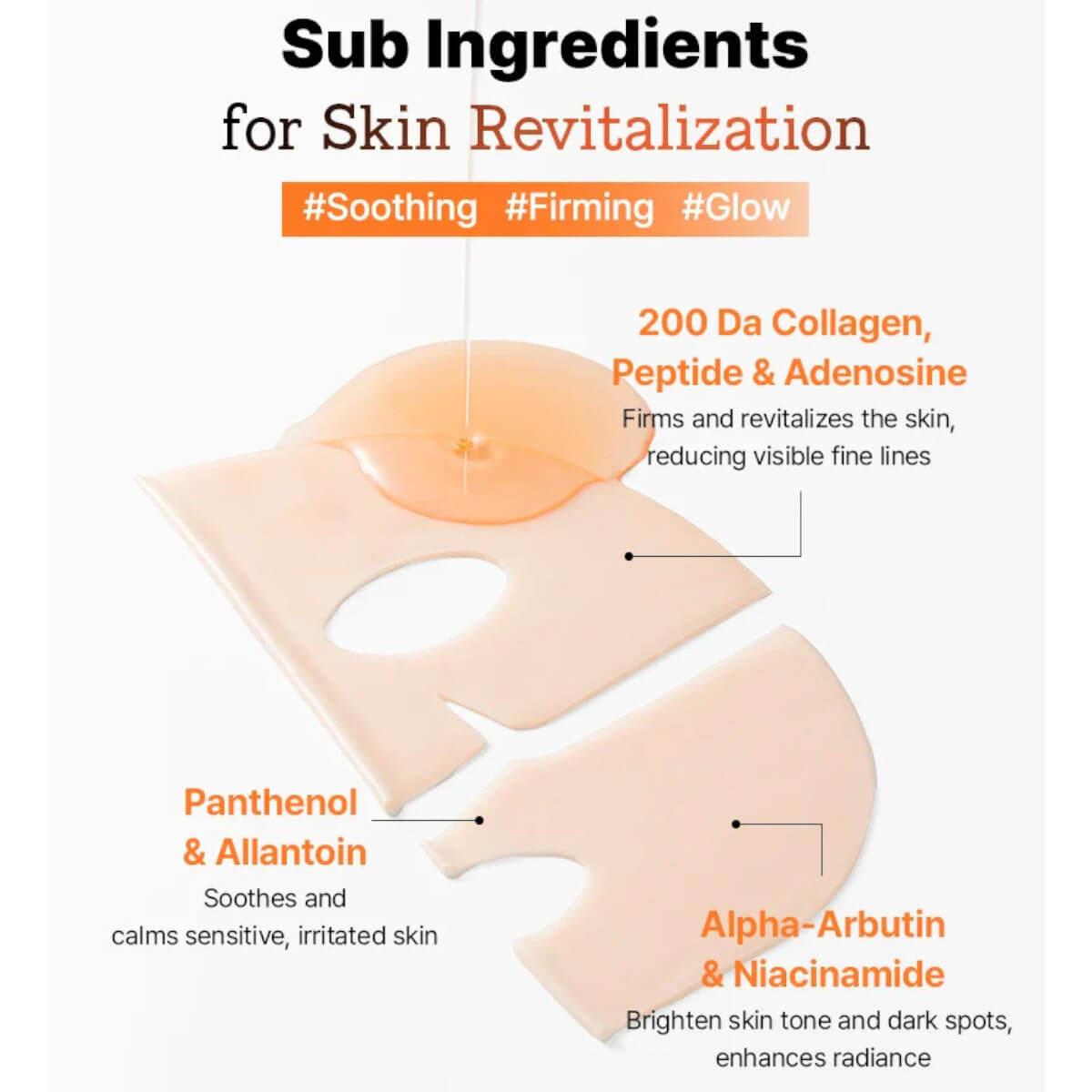 5 PDRN hyaluronic acid vital hydrating hydrogel mask 34g Cosrx