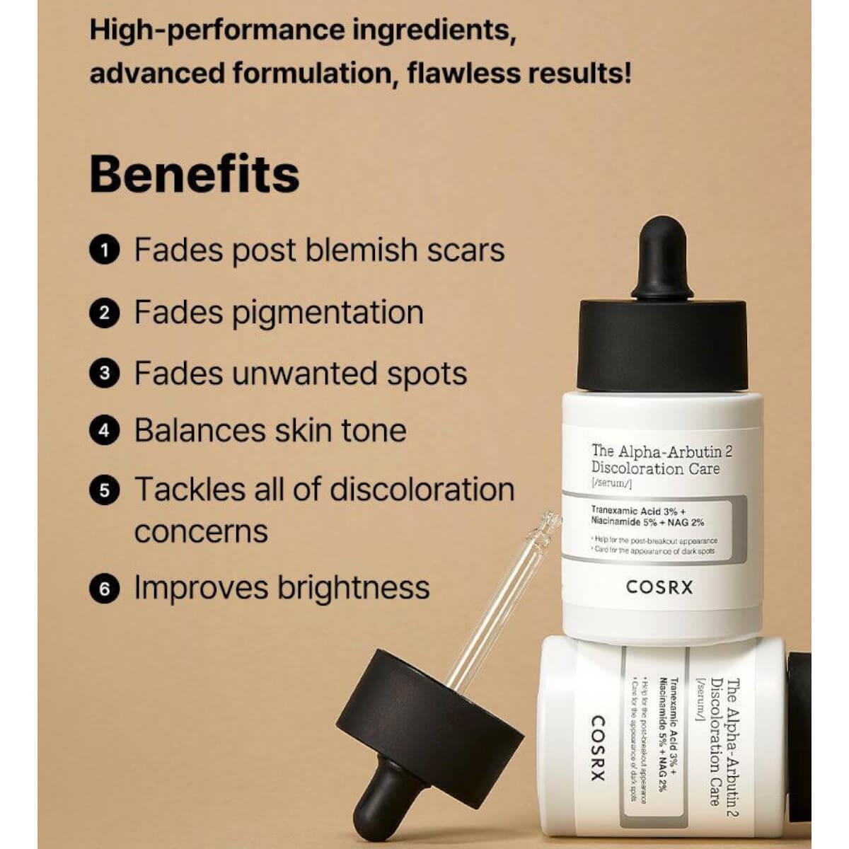 The alpha arbutin 2 discoloration care serum 50ml Cosrx