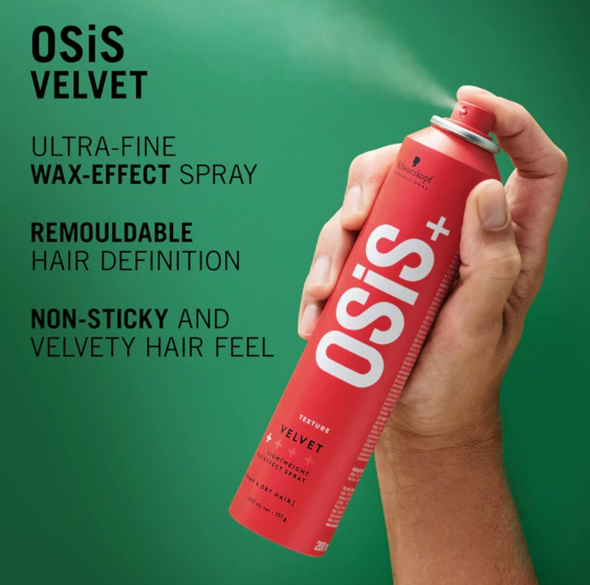 Spray wax effect texture velvet Osis+ 200ml Schwarzkopf