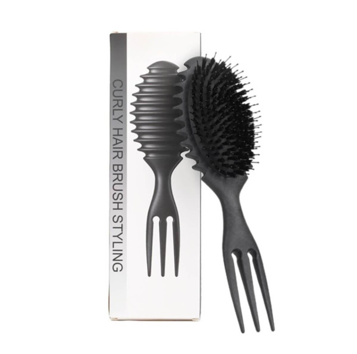 Βούρτσα μαλλιών για μπούκλες Black AM22420B