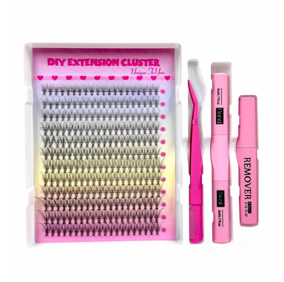 Kit Βλεφαρίδων τουφάκια 10D/C 0.10 mix