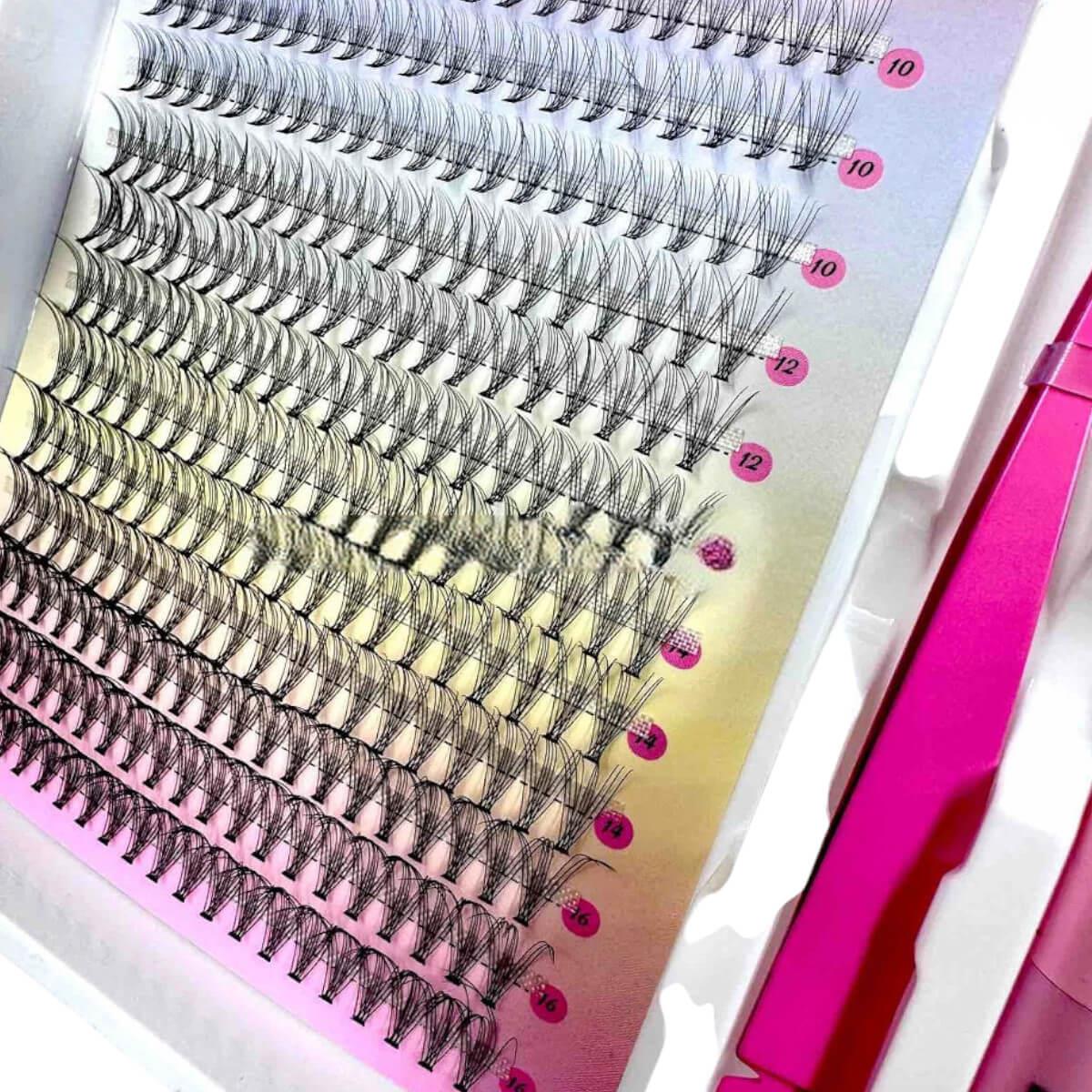 Kit Βλεφαρίδων τουφάκια 10D/C 0.10 mix