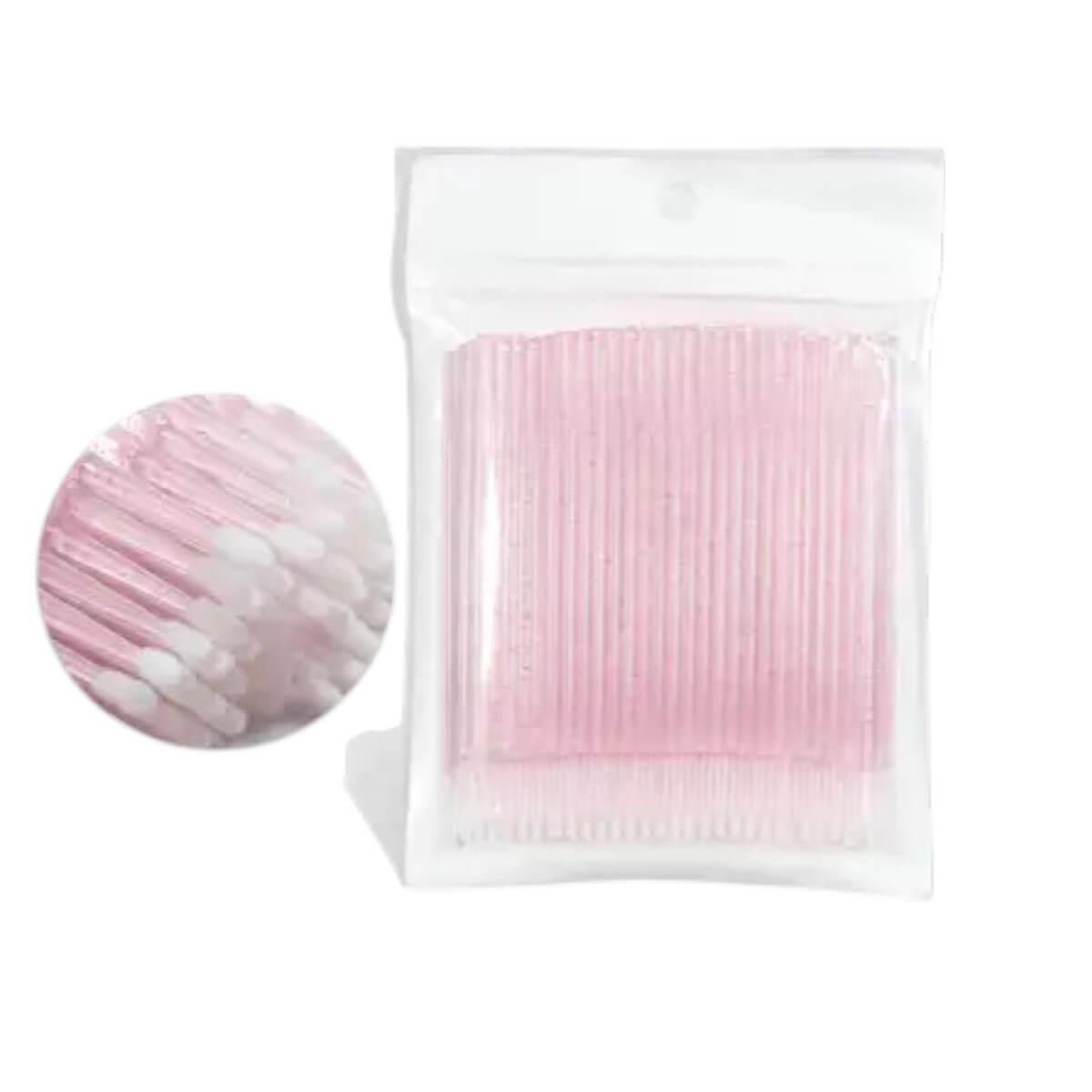 Πινέλο χειλιών μιας χρήσης ροζ Glitter 50pcs