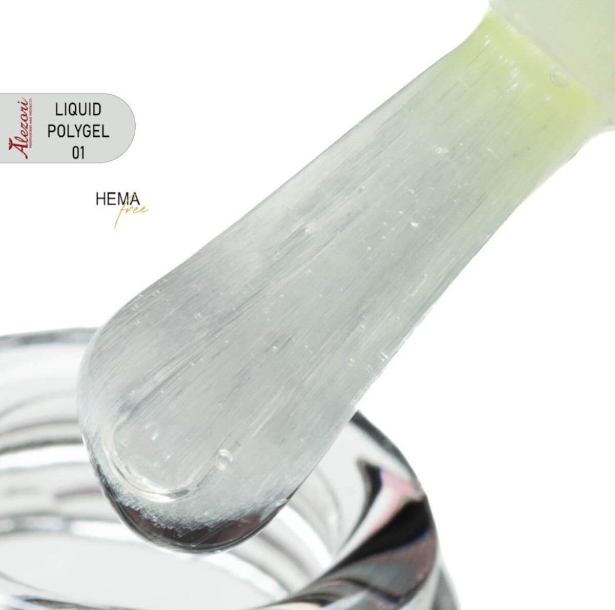 Alezori Liquid Polygel 01 Clear Hemma Free 15ml