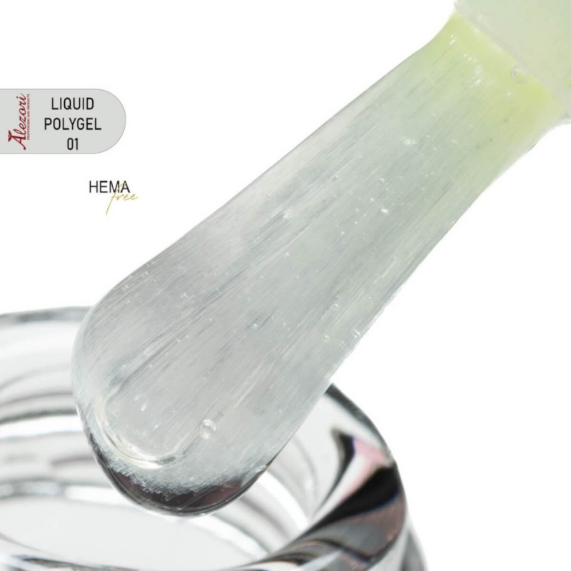 Alezori Liquid Polygel 01 Clear Hemma Free 15ml