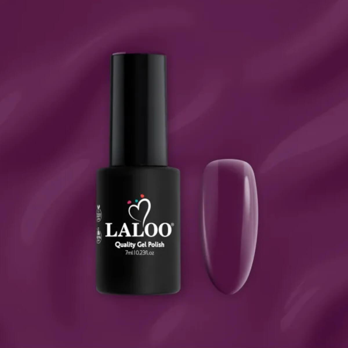 Semi-permanent gel polish L019 dark purple cherry 7ml Laloo