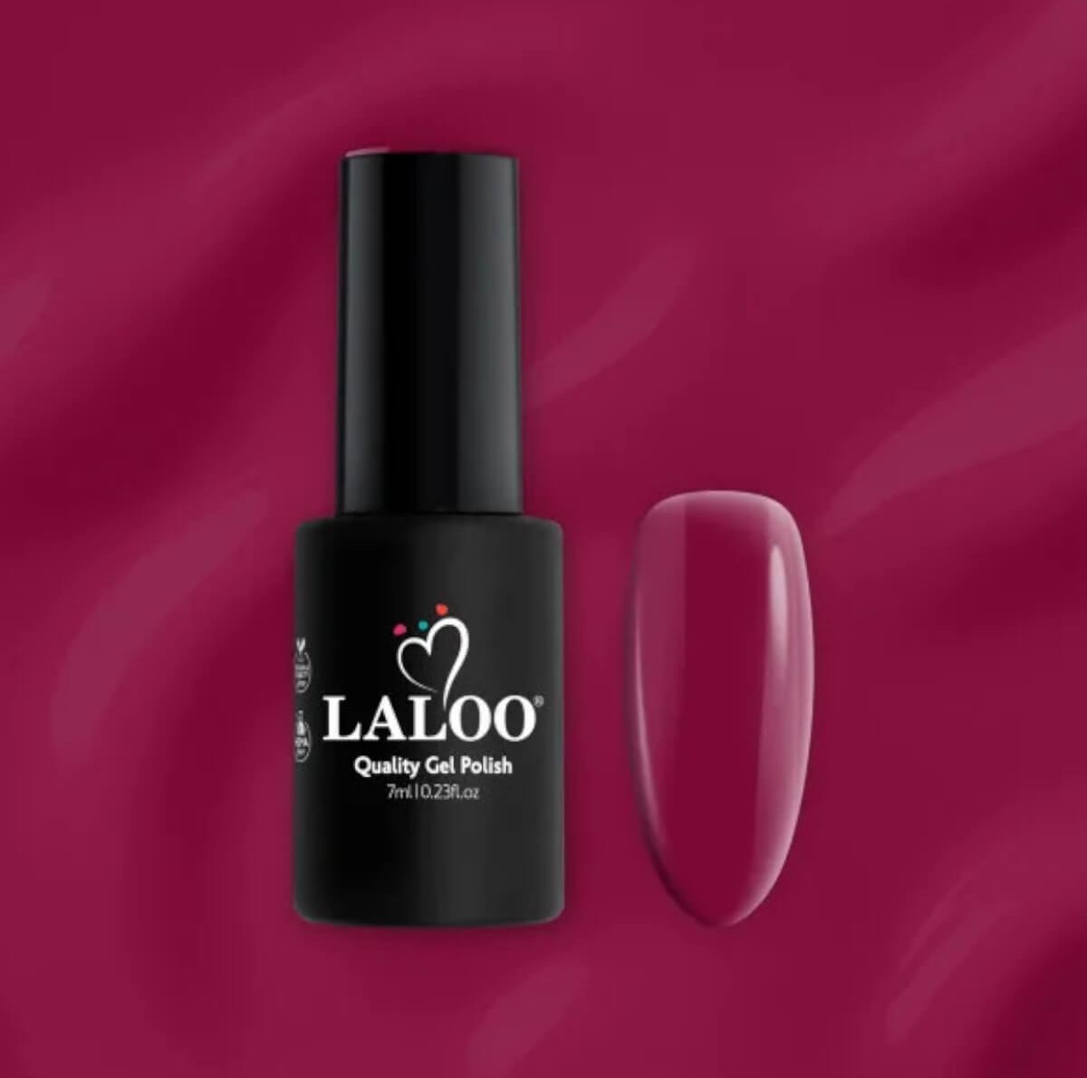 Ημιμόνιμο βερνίκι L088 garnet red 7ml Laloo