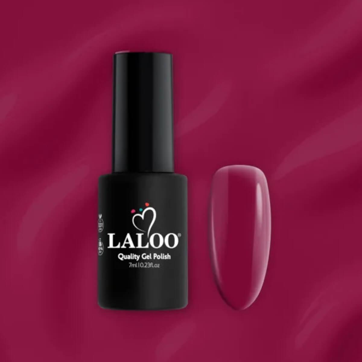 Ημιμόνιμο βερνίκι L088 garnet red 7ml Laloo