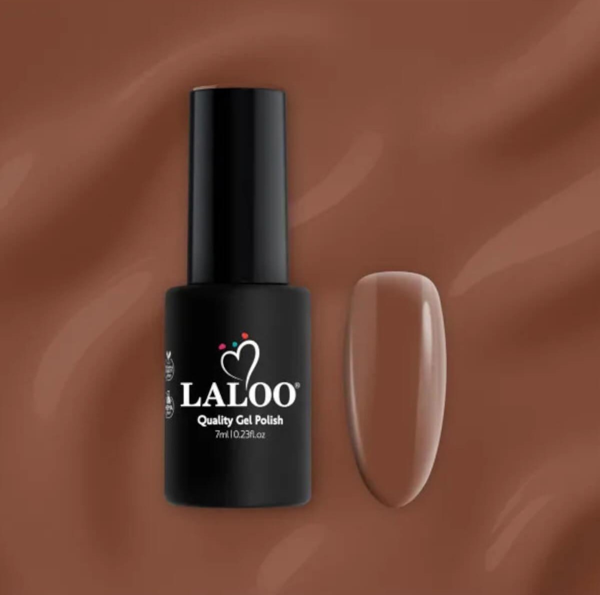 Ημιμόνιμο βερνίκι L516 rich brown 7ml Laloo