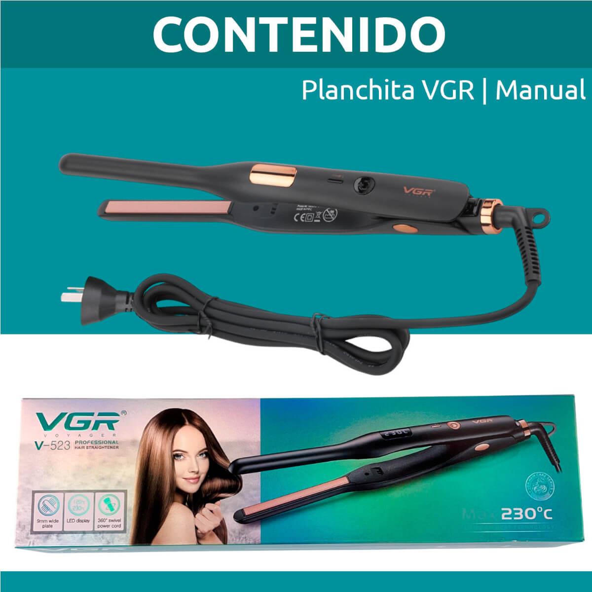 Mini Πρέσα Μαλλιών Κεραμική - Ίσιωμα & Μπούκλες  VGR V-523