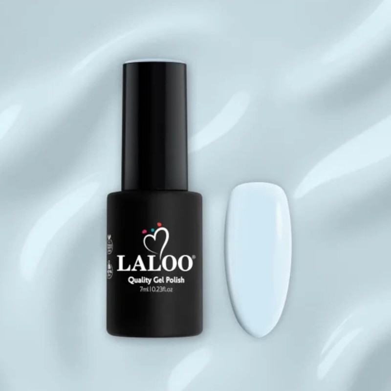 Semi-permanent Nail Polish 374 Baby blue, very light blue Laloo 7ml