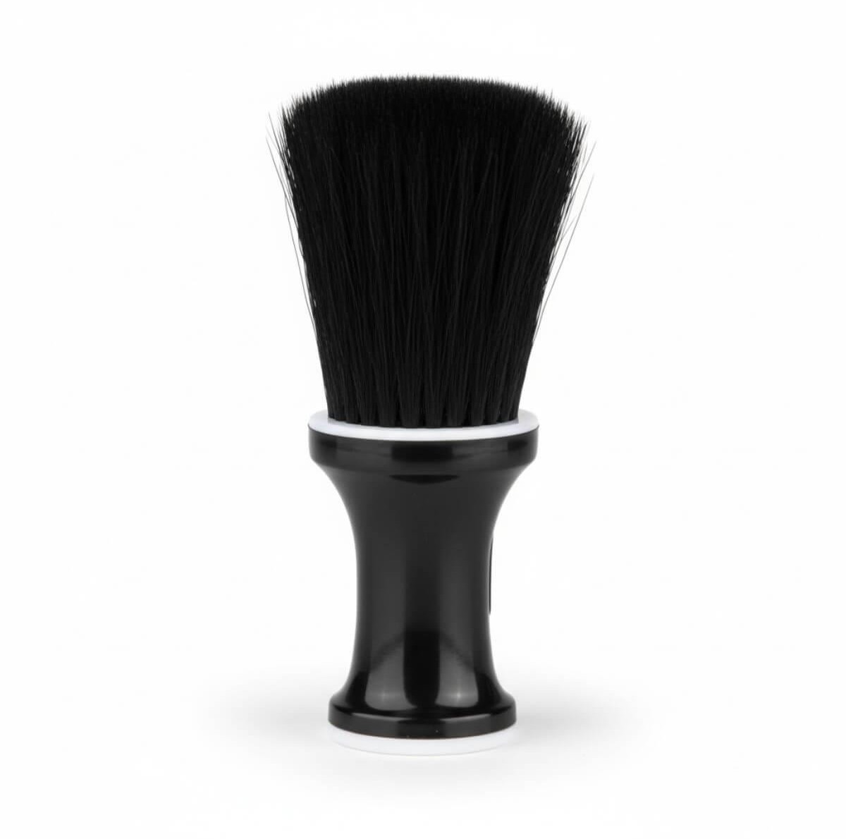 Neck brush with talcum powder holder Black