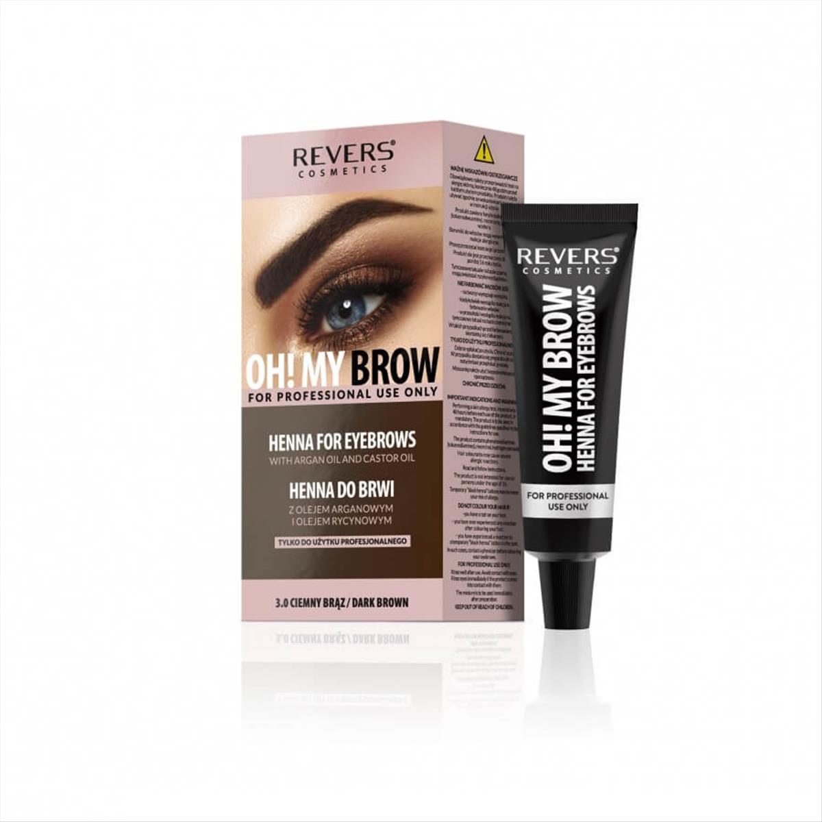 Eyebrow tint henna dark brown Revers