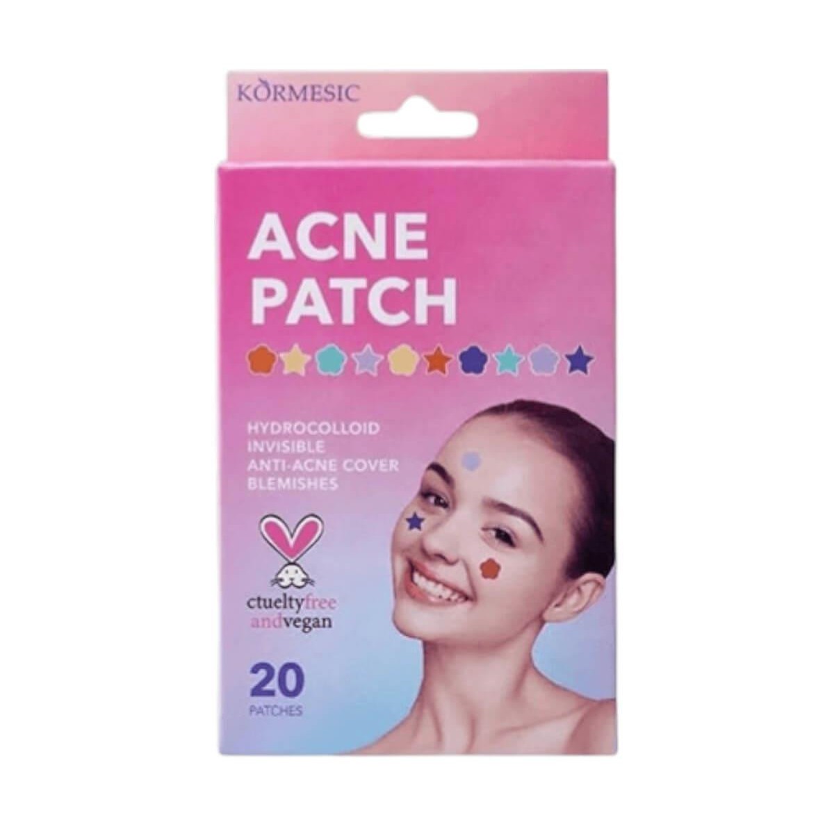 Hydrocolloid Acne Pimple Patch For Face Colored Stars 20pcs