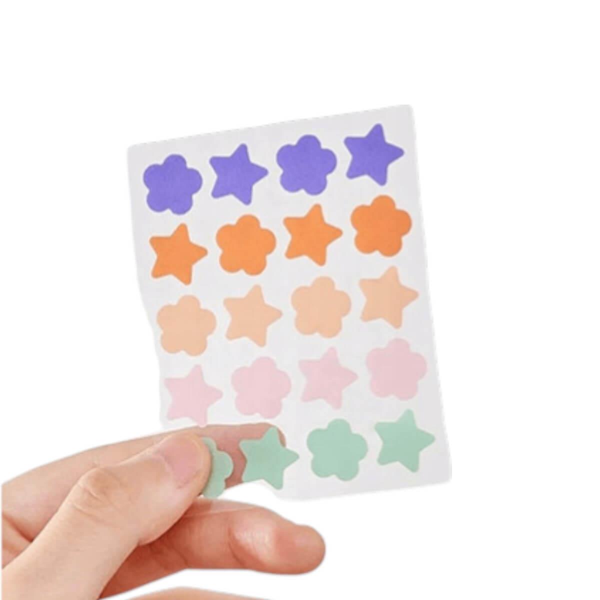 Hydrocolloid Acne Pimple Patch For Face Colored Stars 20pcs