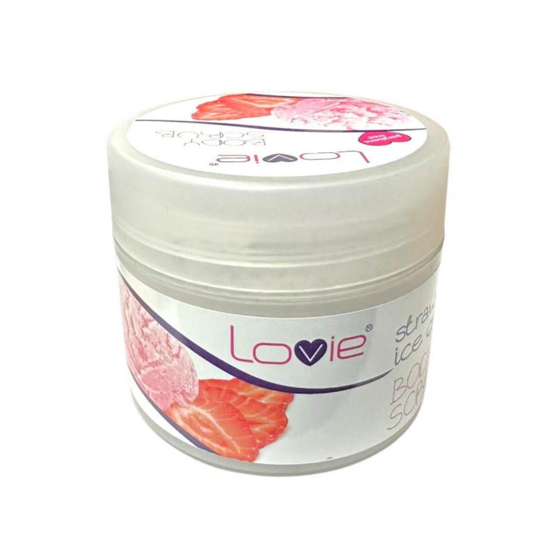 Body scrub strawberry ice cream 200ml Lovie