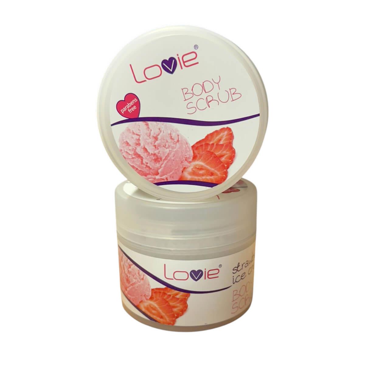 Body Scrub strawberry ice cream Lovie 200ml