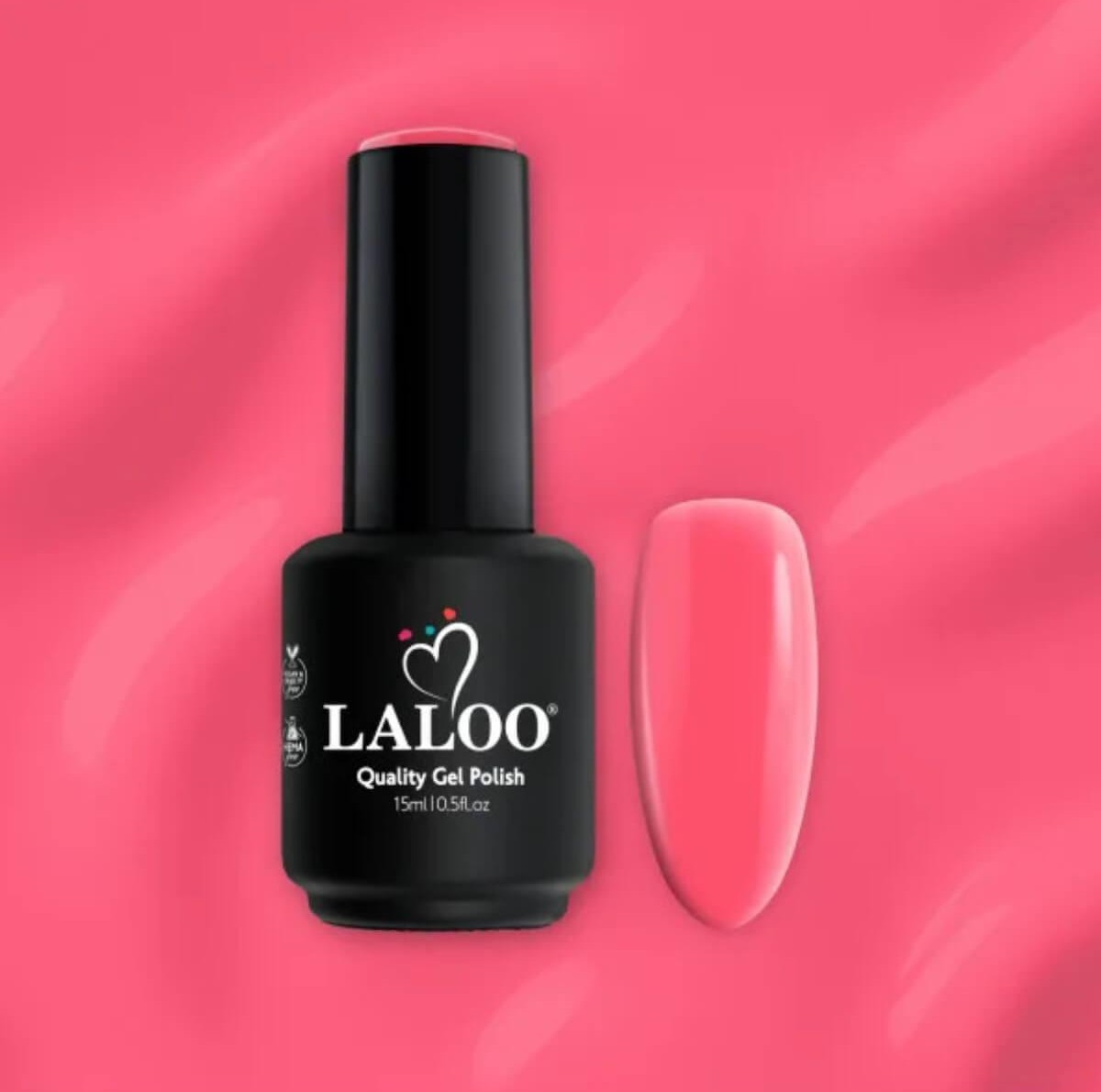 Ημιμόνιμο βερνίκι 635 coral reef 15ml Laloo