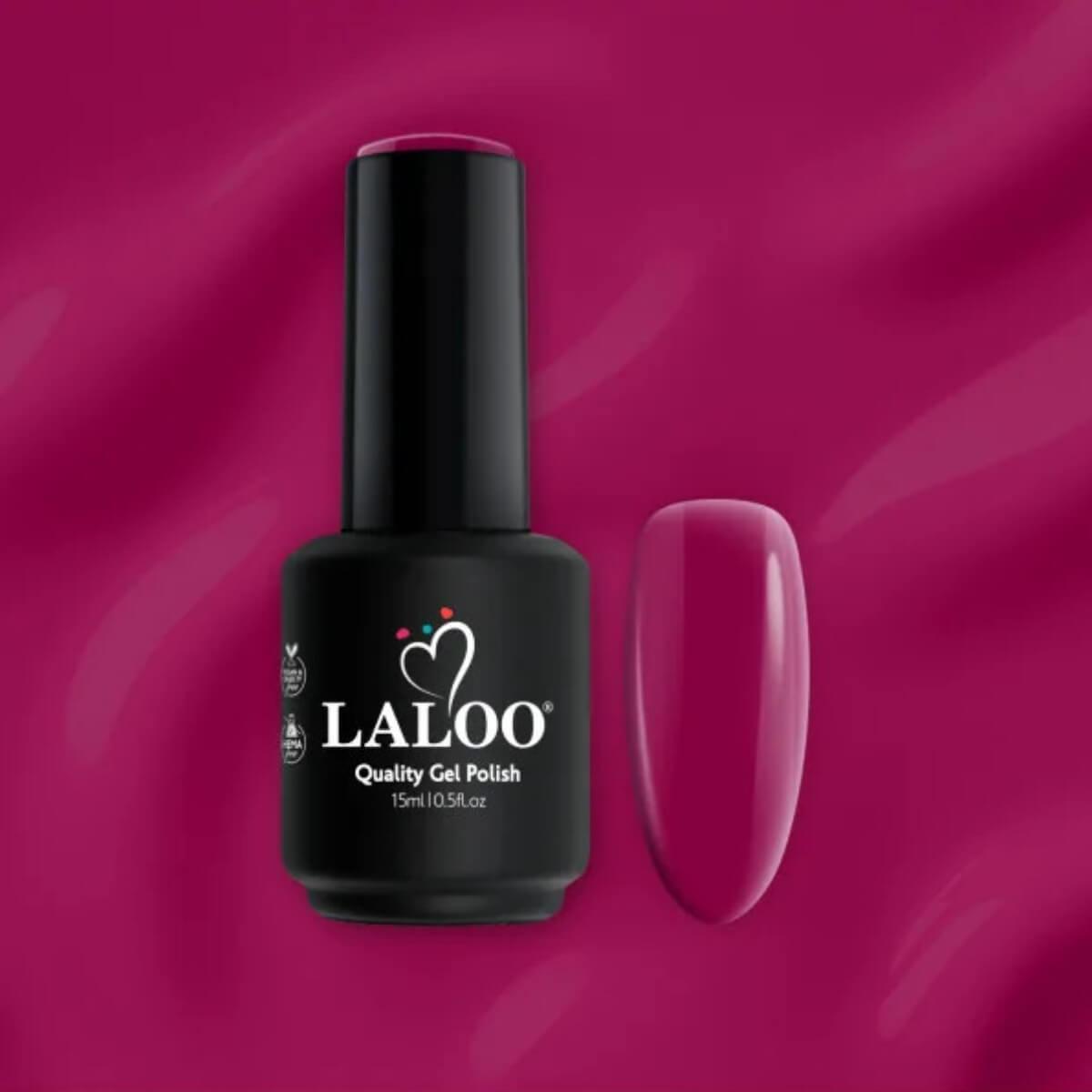 Ημιμόνιμο βερνίκι 302 βουργουνδί 15ml Laloo