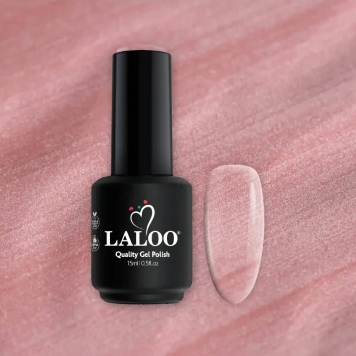 Ημιμόνιμο βερνίκι 645 blush filter 15ml Laloo