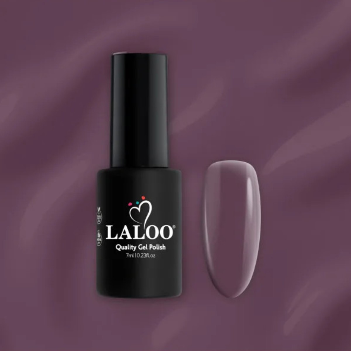 Ημιμόνιμο βερνίκι L006 καφέ-μελιτζανί 7ml Laloo