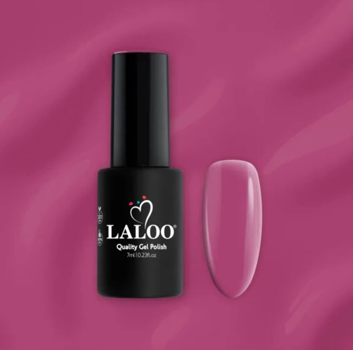 Ημιμόνιμο βερνίκι L041 τριανταφυλλί-μωβ 7ml Laloo