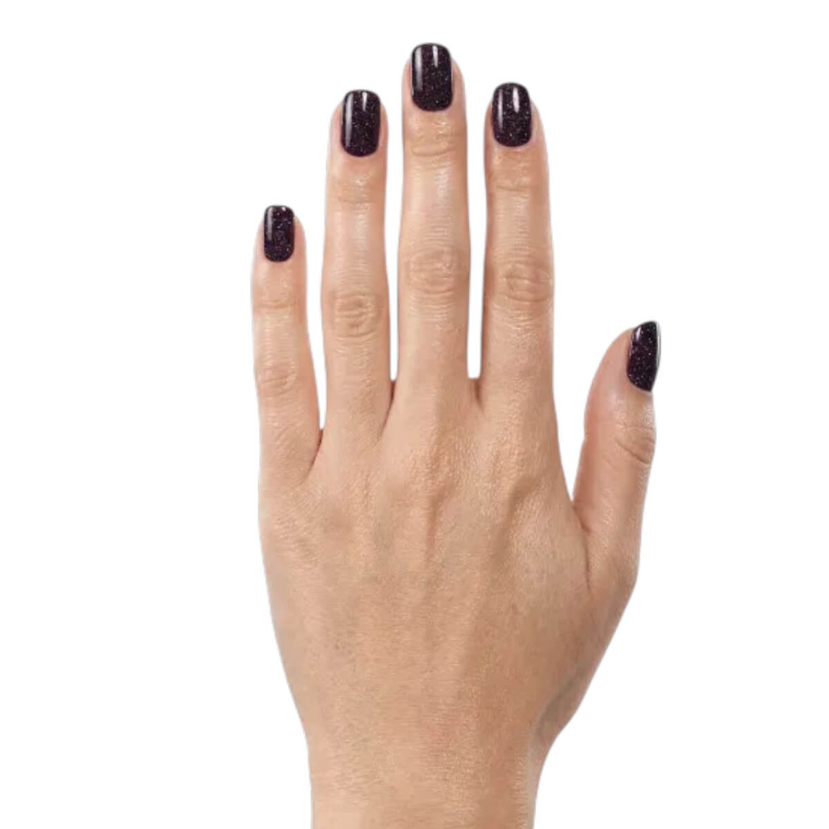 Ημιμόνιμο βερνίκι L338 μελιτζανί σκούρο με glitter 7ml Laloo