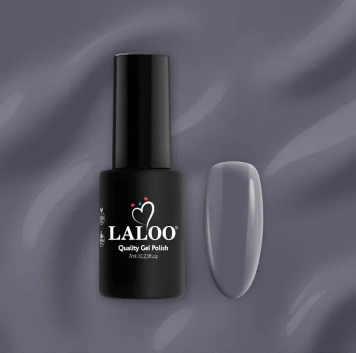 Ημιμόνιμο βερνίκι L289 γκρι σκούρο της ασφάλτου 7ml Laloo