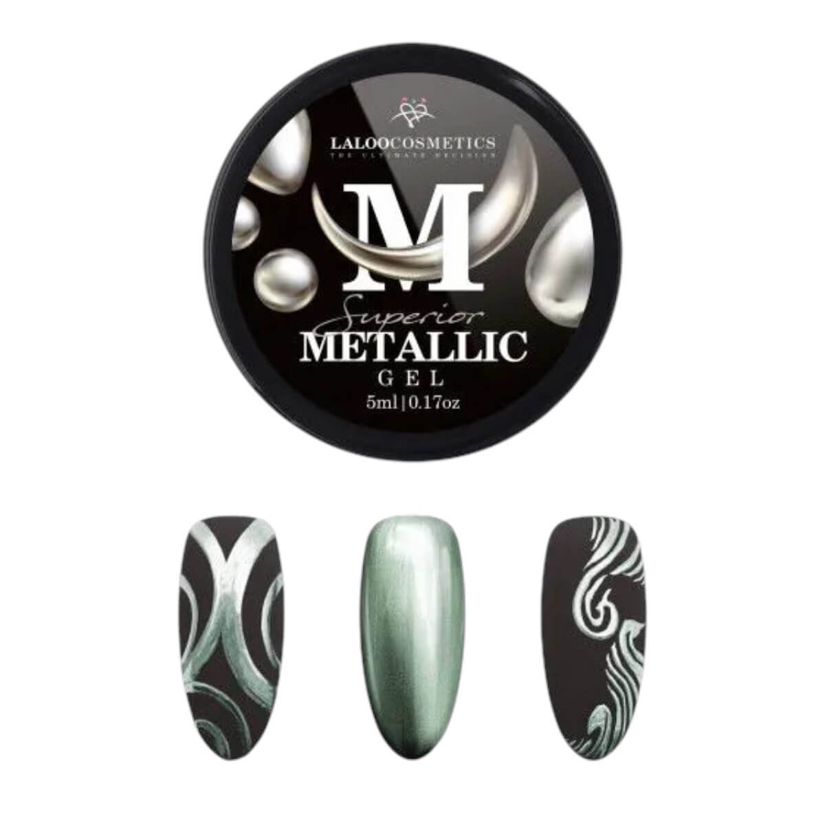 Superior metallic gel 05 green 5ml Laloo