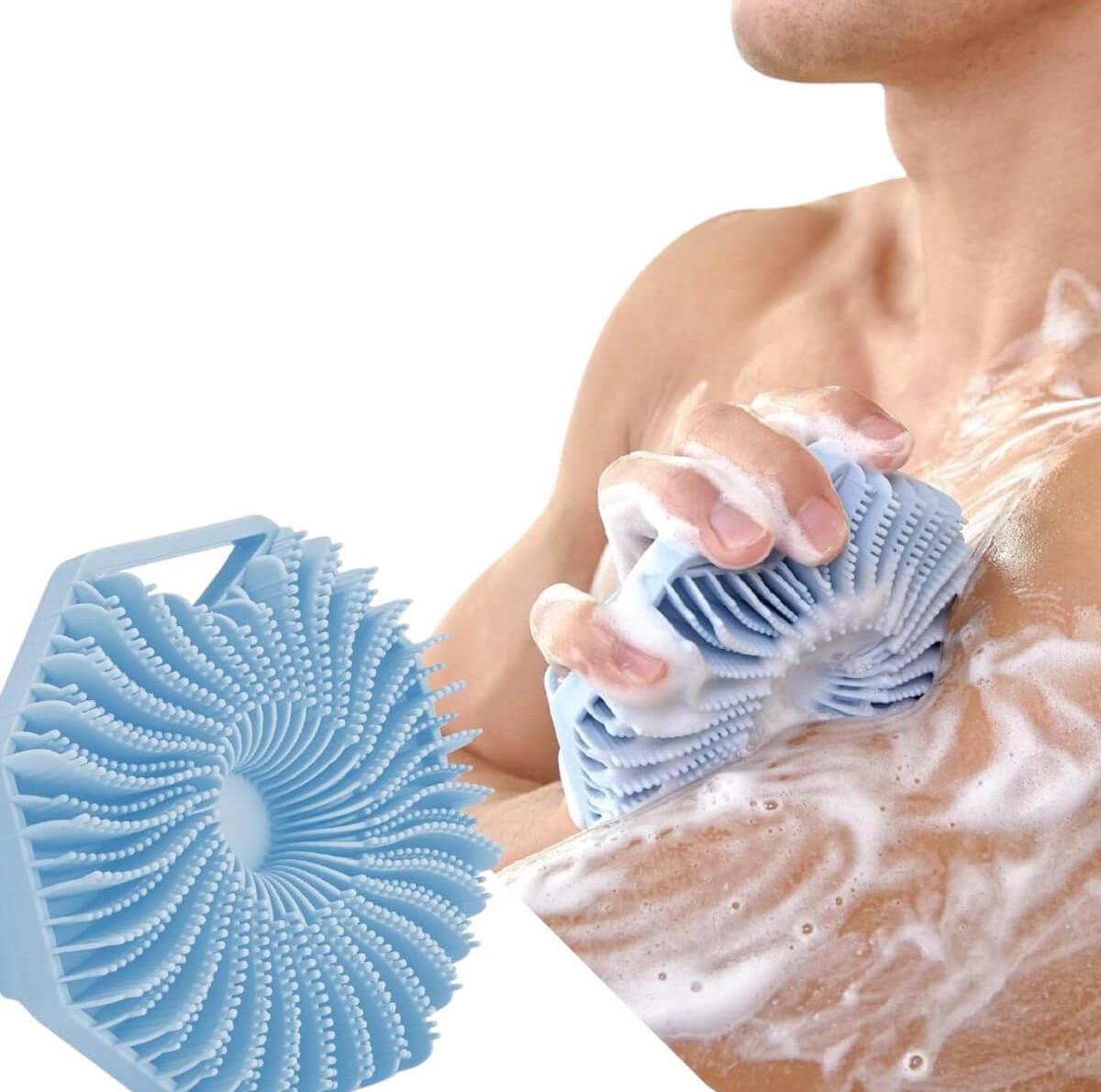 Sud Scrub Αντιβακτηριδιακό Σφουγγάρι Σώματος Σιλικόνης