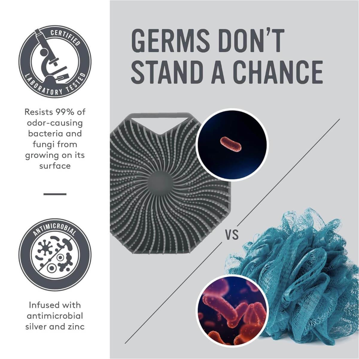 Sud Scrub Αντιβακτηριδιακό Σφουγγάρι Σώματος Σιλικόνης